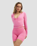 The Essential Collection Wrap Top | Bubble Pink