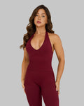 Elevate™ Sculpting Seamless Halterneck Top | Fine Wine