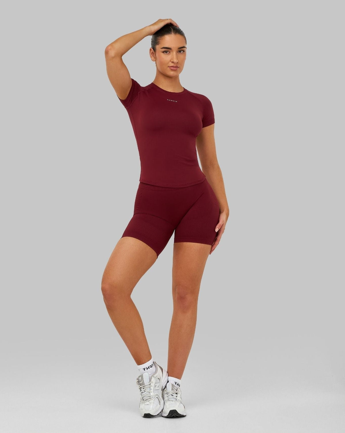 RiseFit Compression T-Shirt Fine Wine