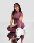 The Essential Collection Chrome Logo Headband | Orchid Mauve