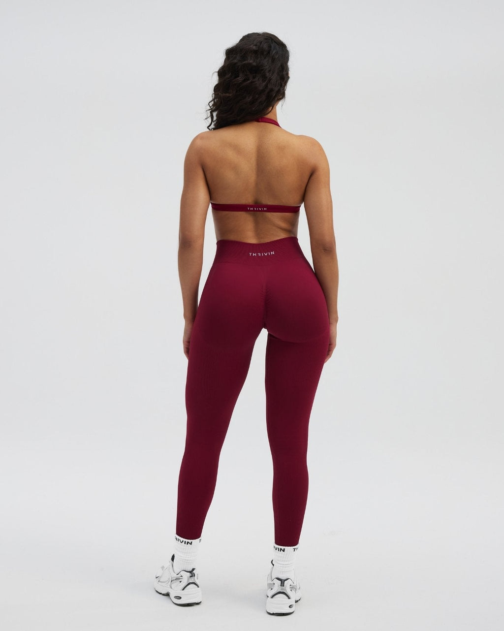 Elevate™ Sculpting Mid Waist Scrunch Leggings | Raspberry