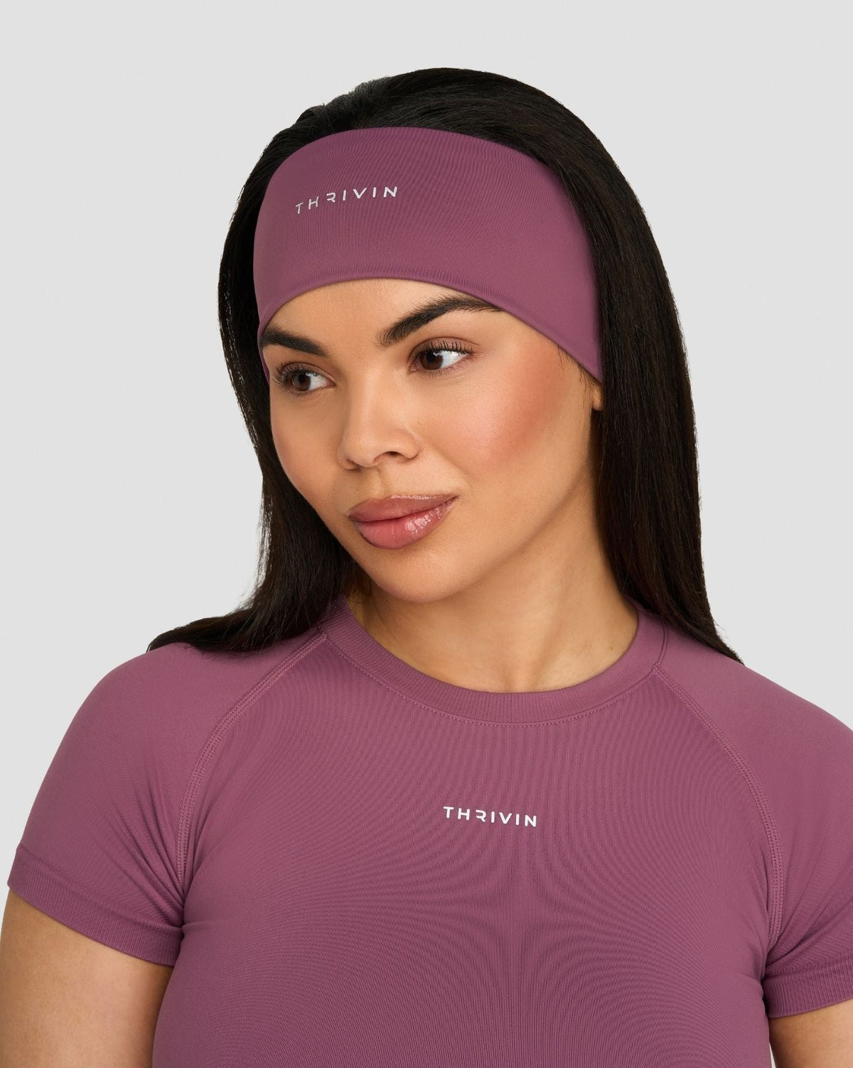 The Essential Collection Chrome Logo Headband Orchid Mauve