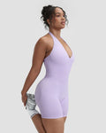 Elevate™ Sculpting Halterneck All In One | Lilac