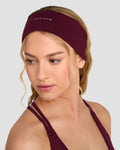 The Essential Collection Chrome Logo Headband | Merlot
