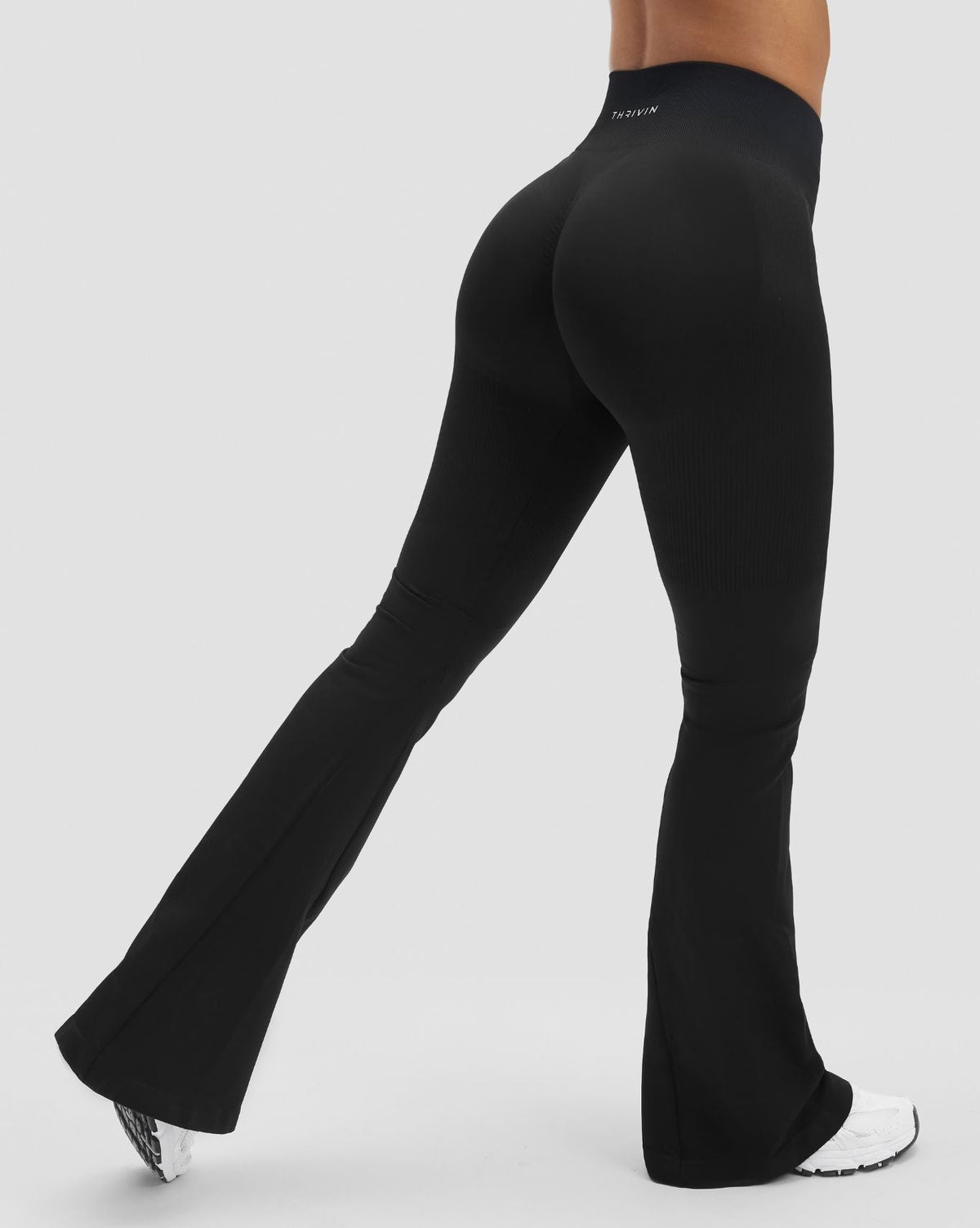 RiseFit Sculpting High Waist Flare Leggings Night Black
