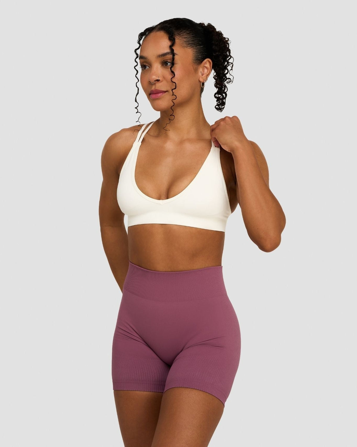 RiseFit Sculpting Seamless High Apex Bra Cream