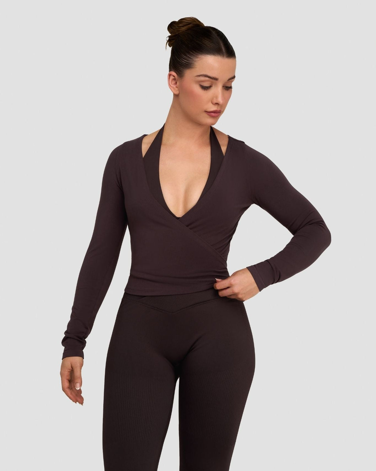 The Essential Collection Wrap Top Coffee