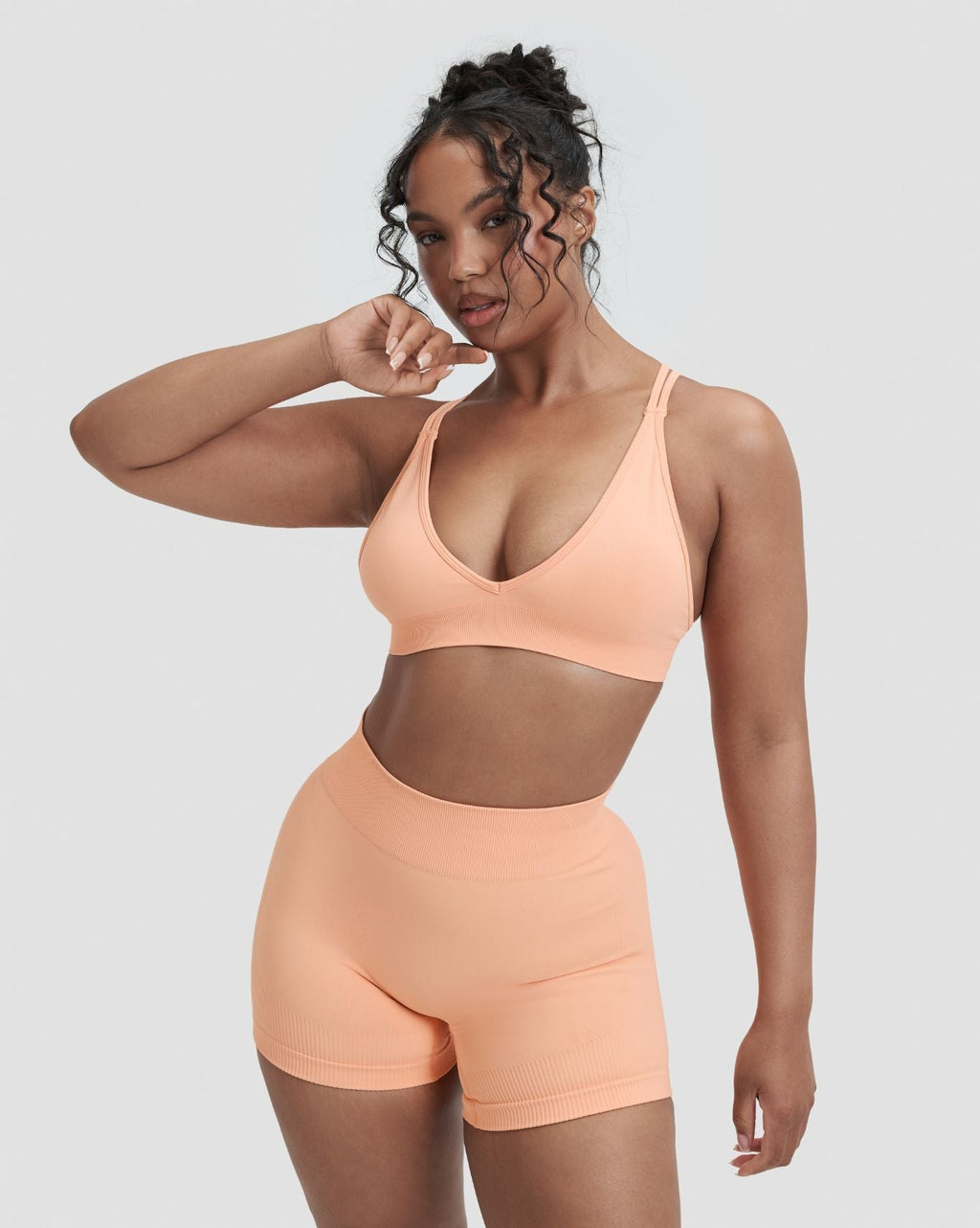 RiseFit Sculpting Seamless High Apex Bra Melon Ice