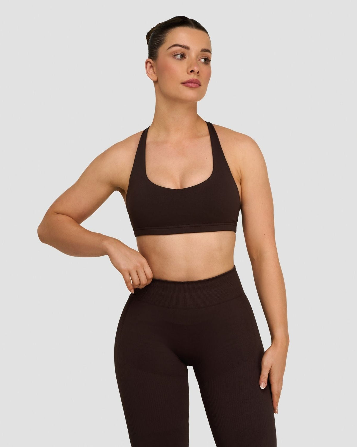 RiseFit Sculpting Medium Impact Multiway Bra Coffee