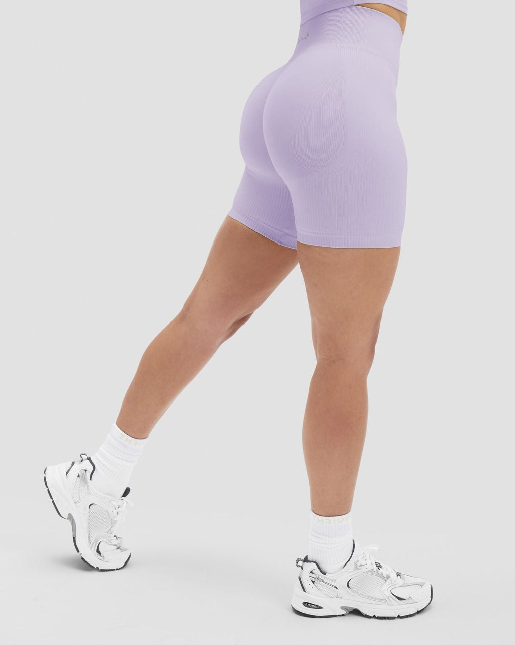 RiseFit Sculpting High Waist Scrunch Shorts Lilac