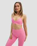 Elevate™ Sculpting Seamless Adjustable Halter Bra | Bubble Pink