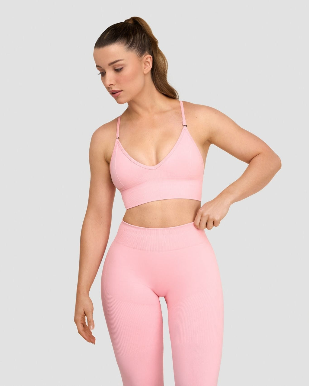 RiseFit Multiway Sculpt Seamless Bra Cotton Pink