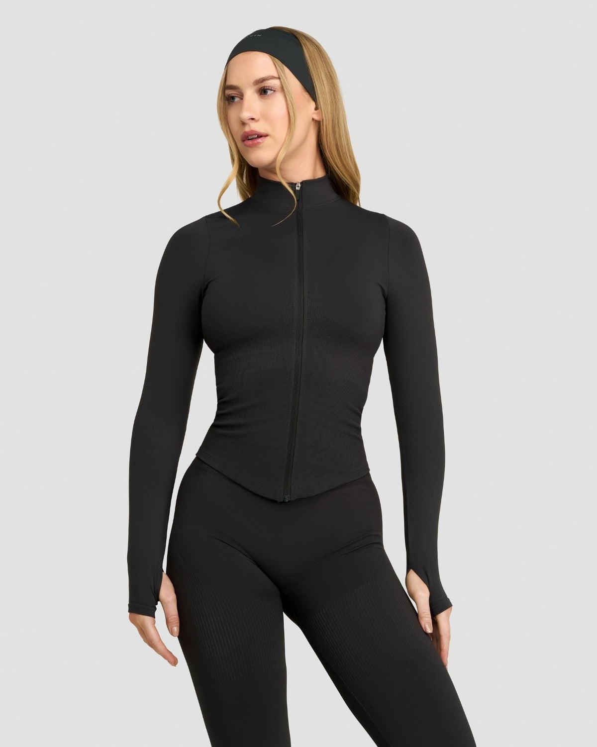 Elevate™ Compression Long Sleeve Jacket | Charcoal Grey