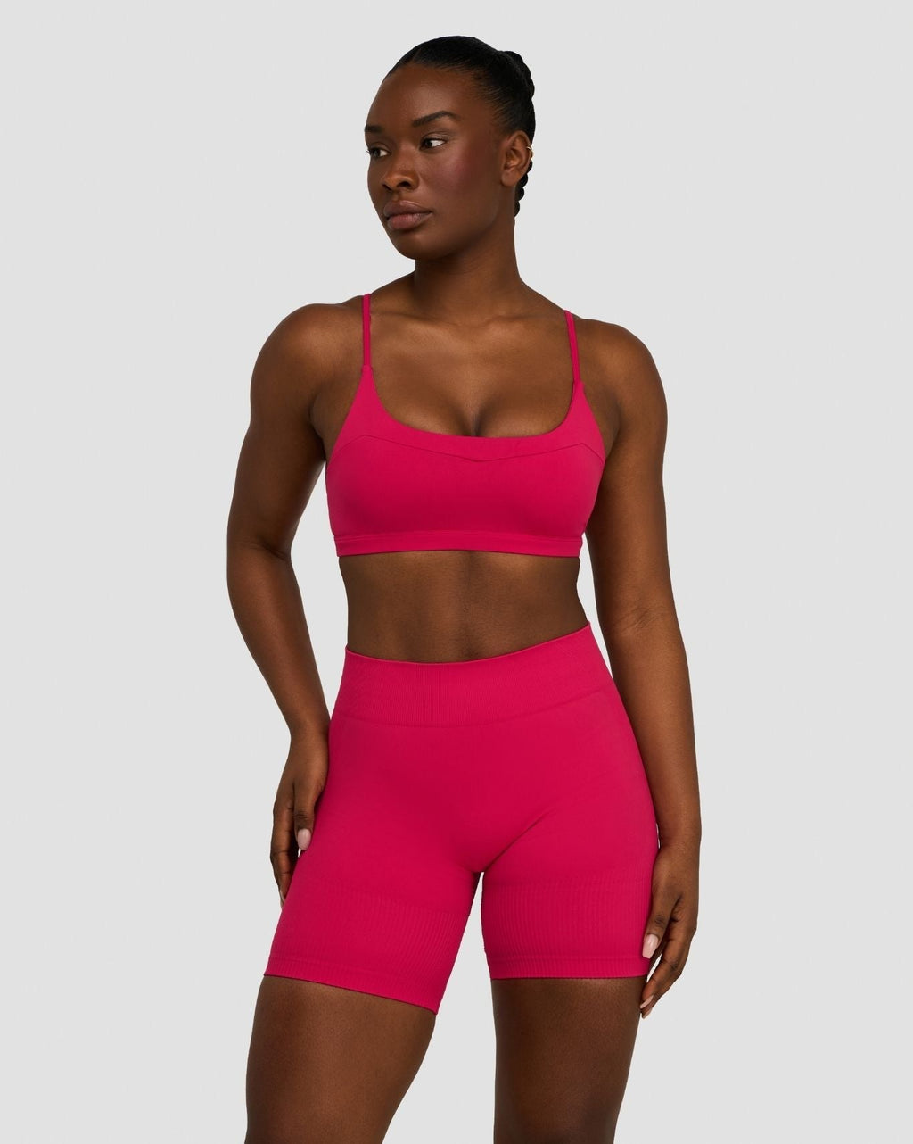 RiseFit Sculpting Seamless Scoop Neck Bra Strawberry