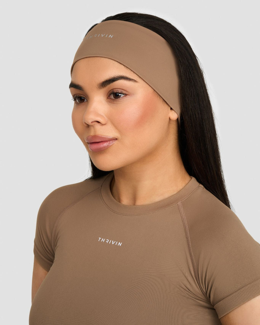 The Essential Collection Chrome Logo Headband Toffee