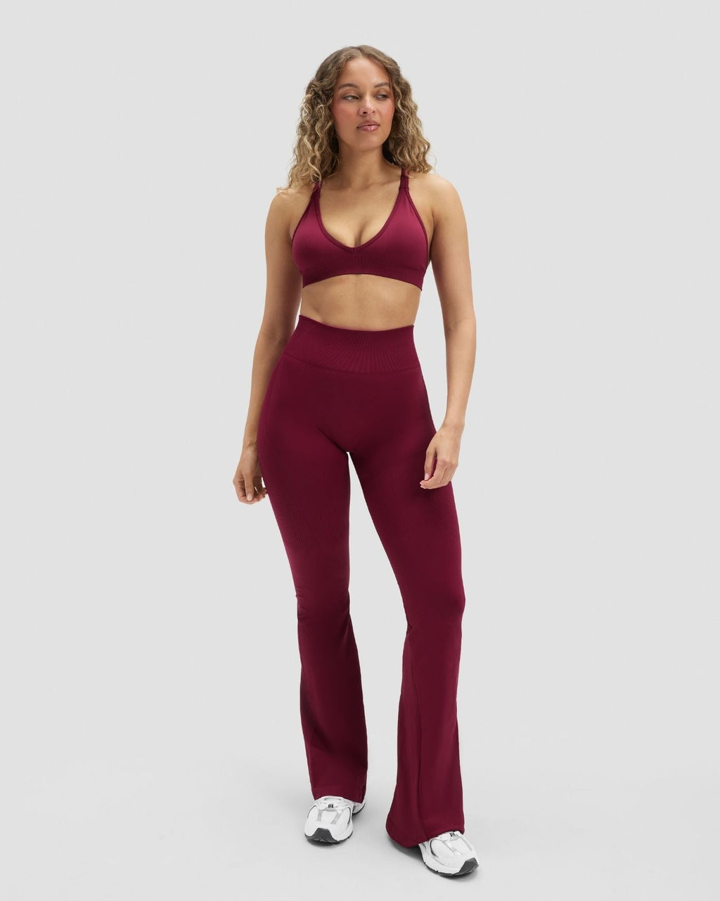 Elevate™ Sculpting High Waist Flare Leggings | Cherry Berry