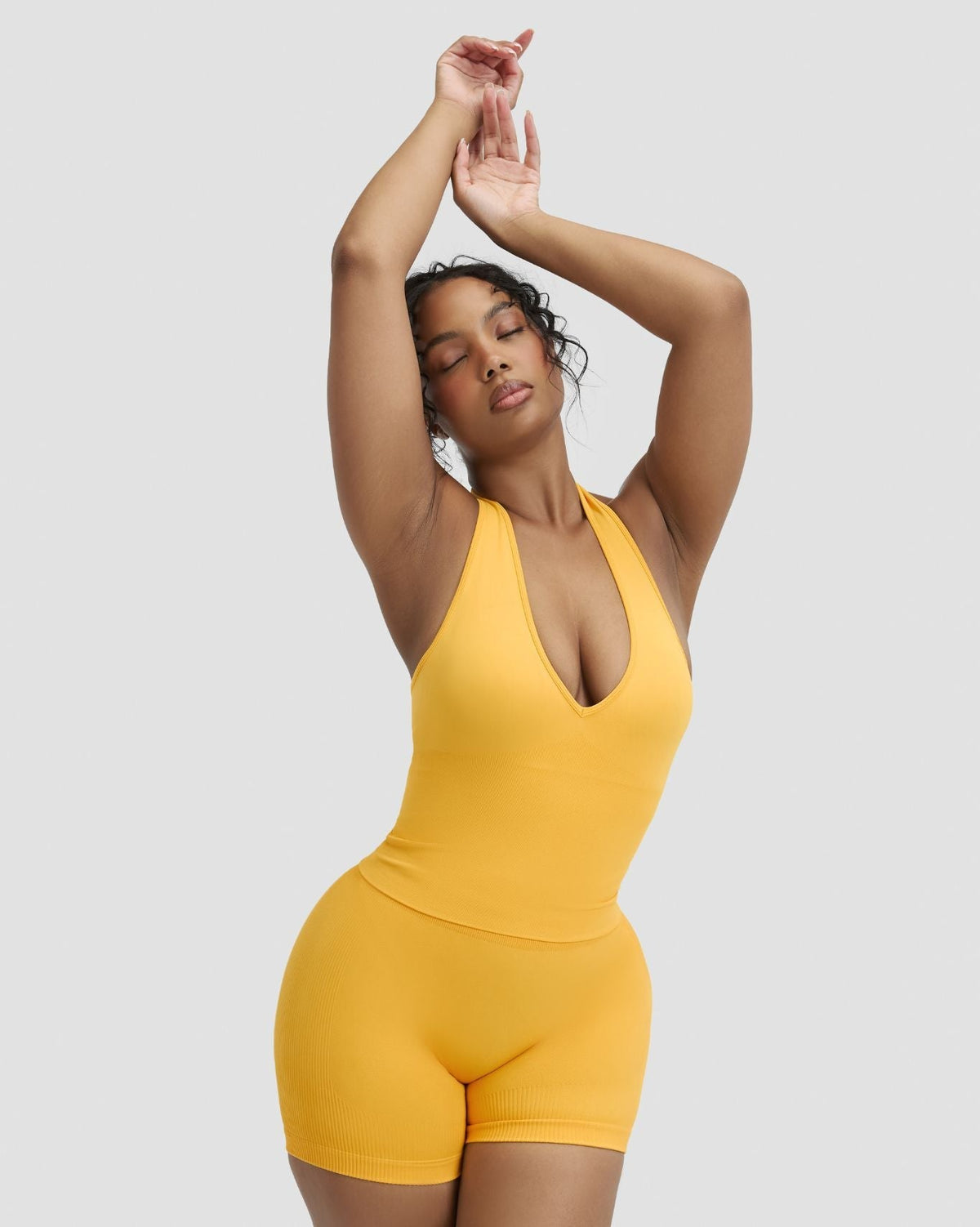 RiseFit Sculpting Seamless Halterneck Top Banana