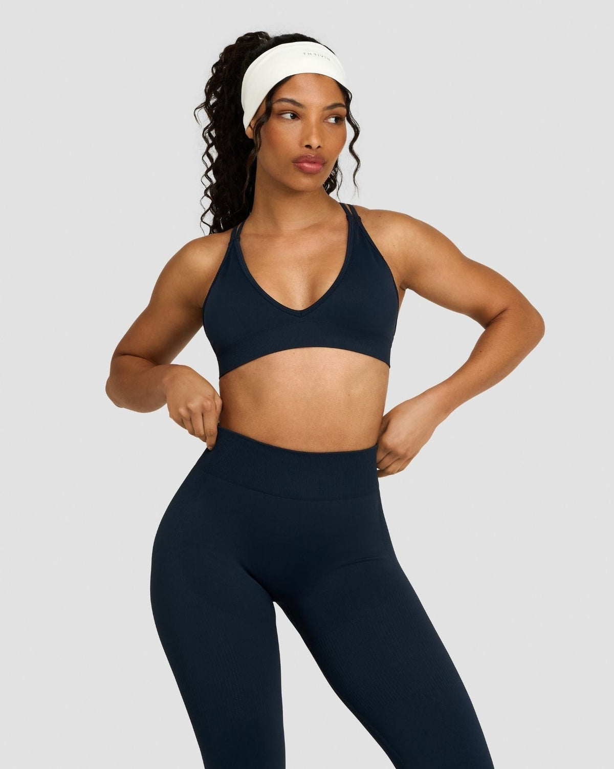 RiseFit Sculpting Seamless High Apex Bra Midnight Navy