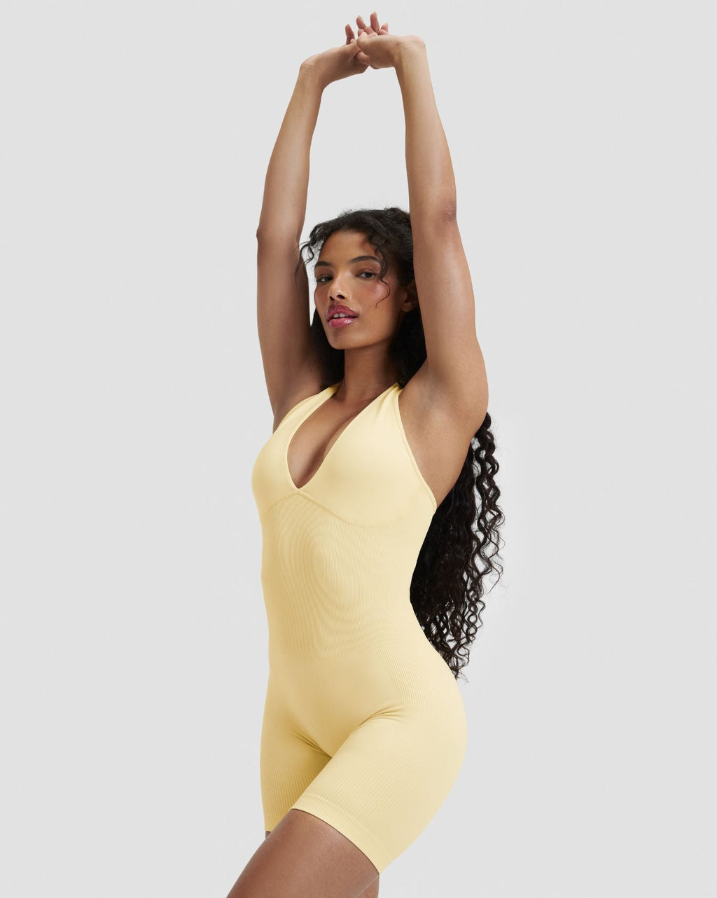 Elevate™ Sculpting Halterneck All In One | Golden Butter