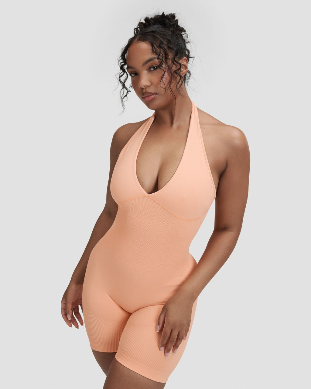 RiseFit Sculpting Halterneck All In One Melon Ice