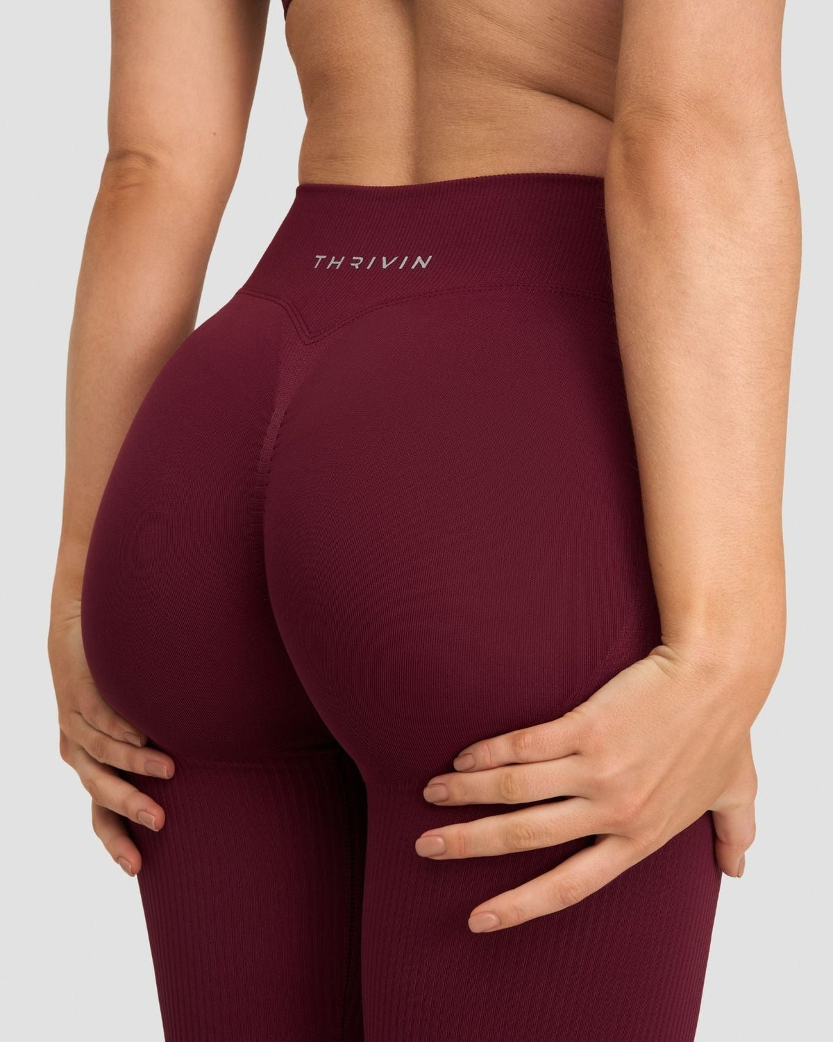 RiseFit Sculpting Mid V-Waist Flare Leggings Merlot