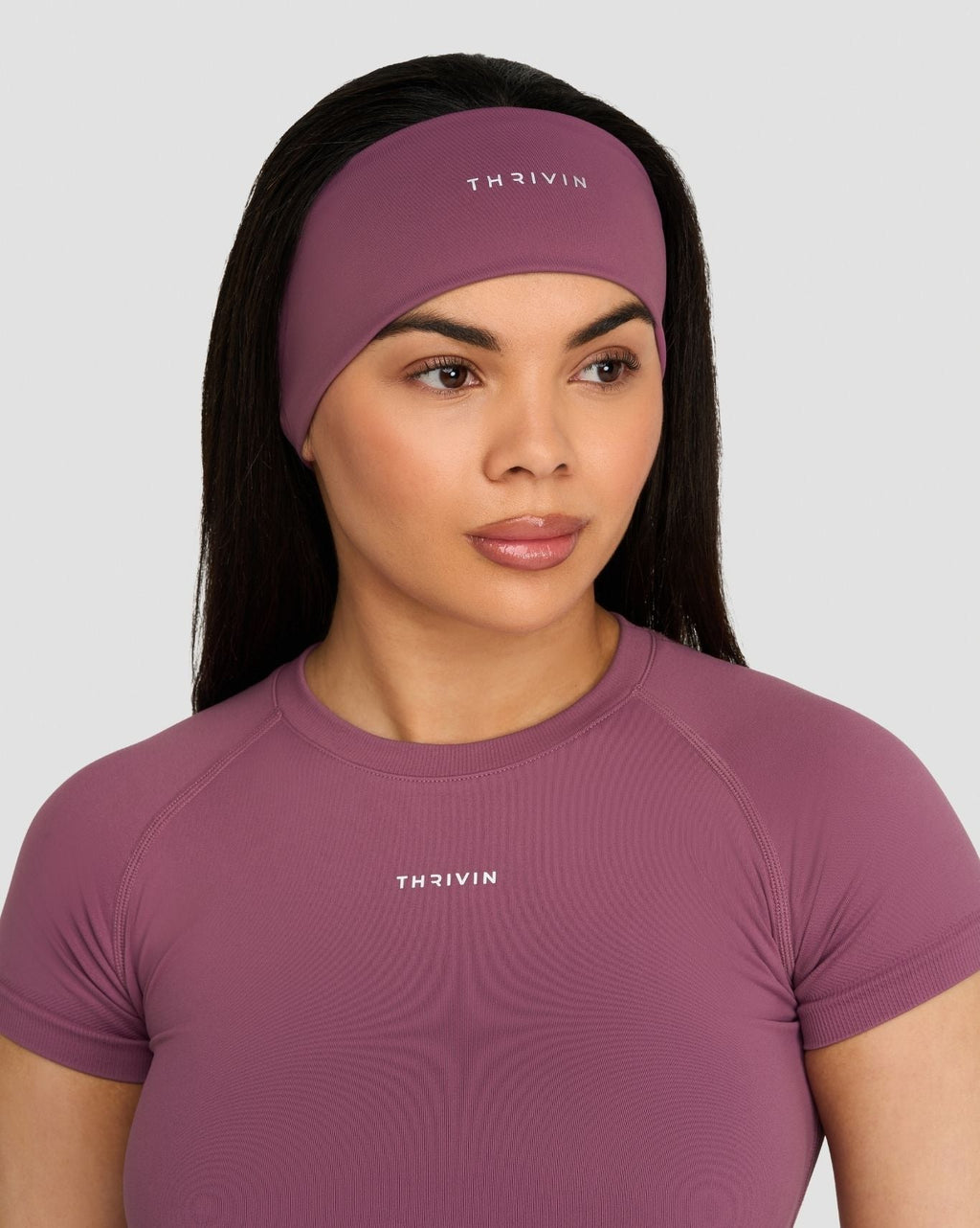 The Essential Collection Chrome Logo Headband Orchid Mauve