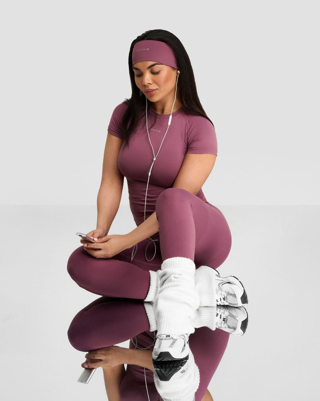 RiseFit Compression T-Shirt Orchid Mauve