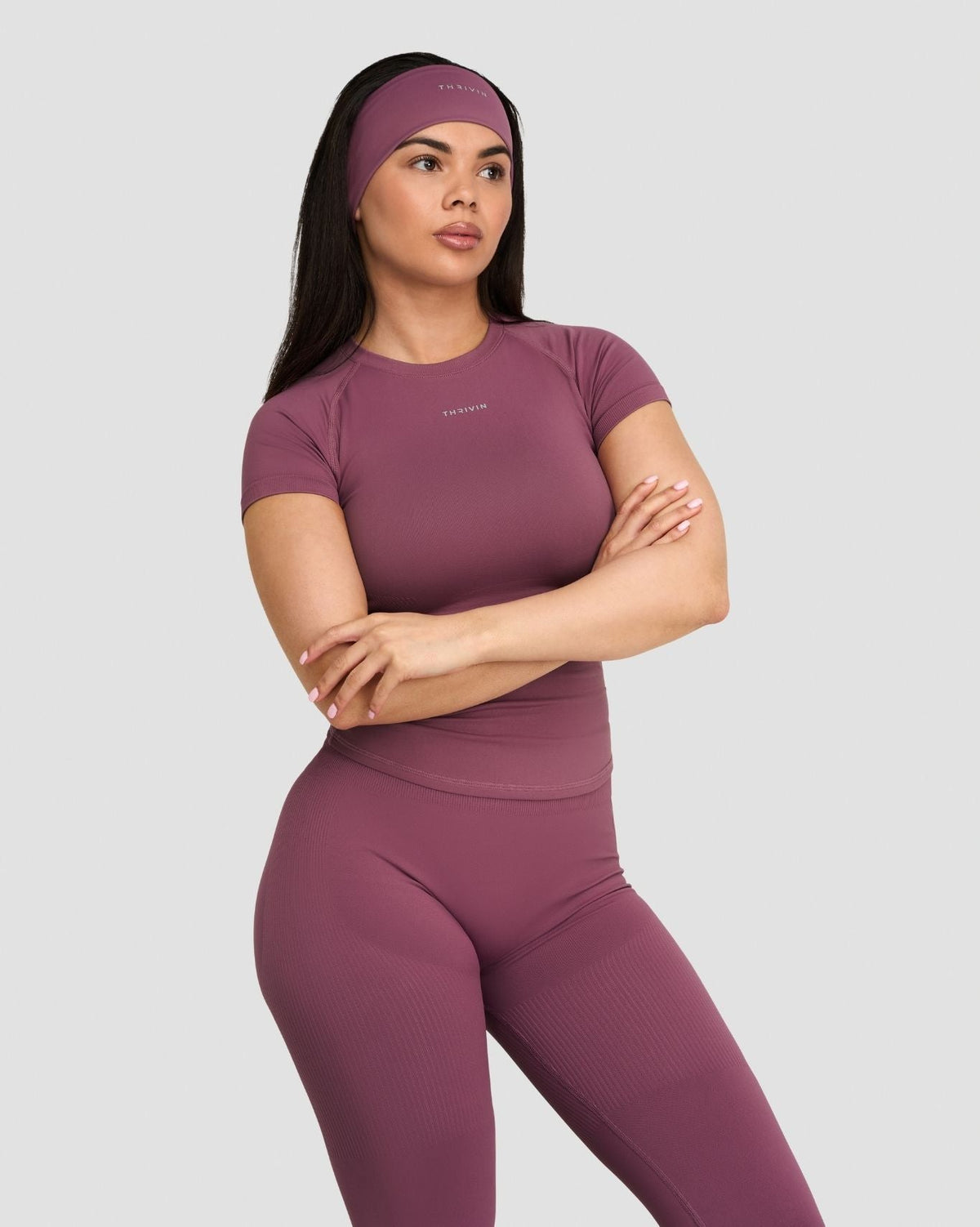 RiseFit Compression T-Shirt Orchid Mauve