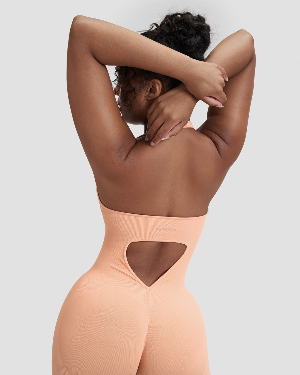 RiseFit Sculpting Halterneck All In One Melon Ice