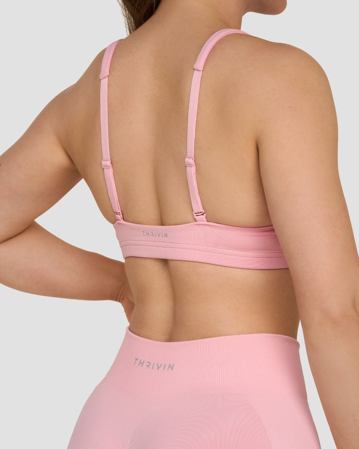 RiseFit Sculpting Medium Impact Multiway Bra Cotton Pink