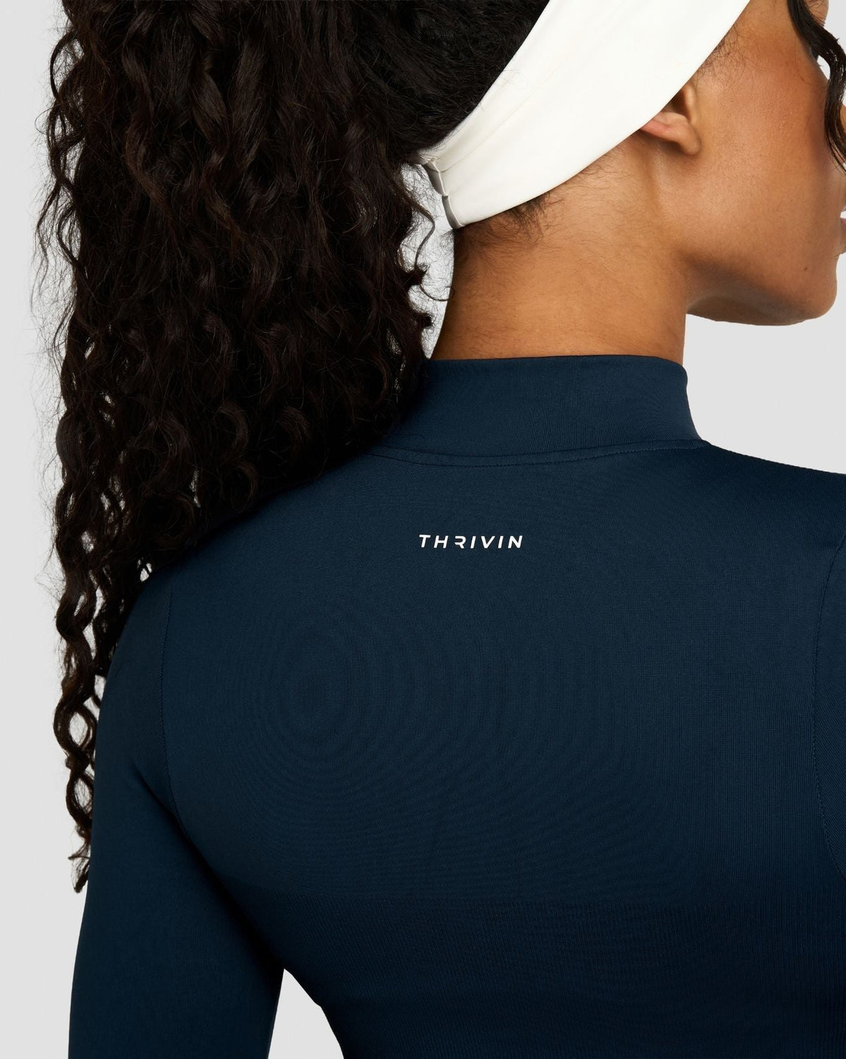Elevate™ Compression Long Sleeve Jacket | Midnight Navy
