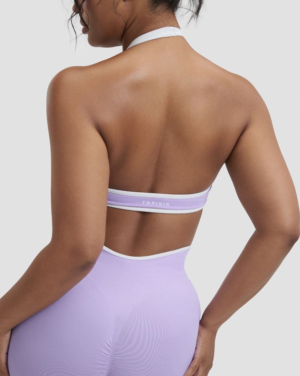 RiseFit Outline Halterneck Bra Lilac