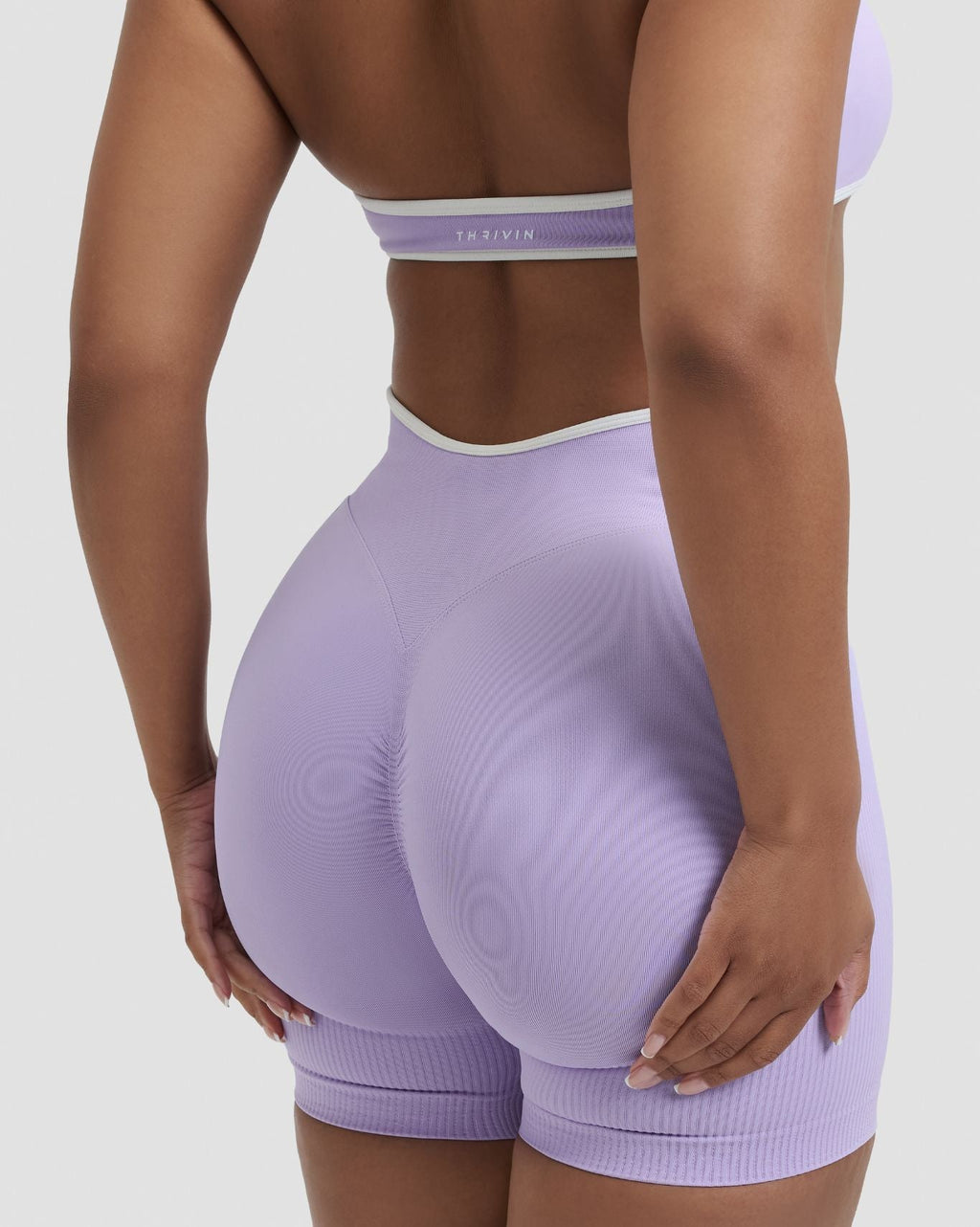 RiseFit Outline Short Scrunch Shorts Lilac