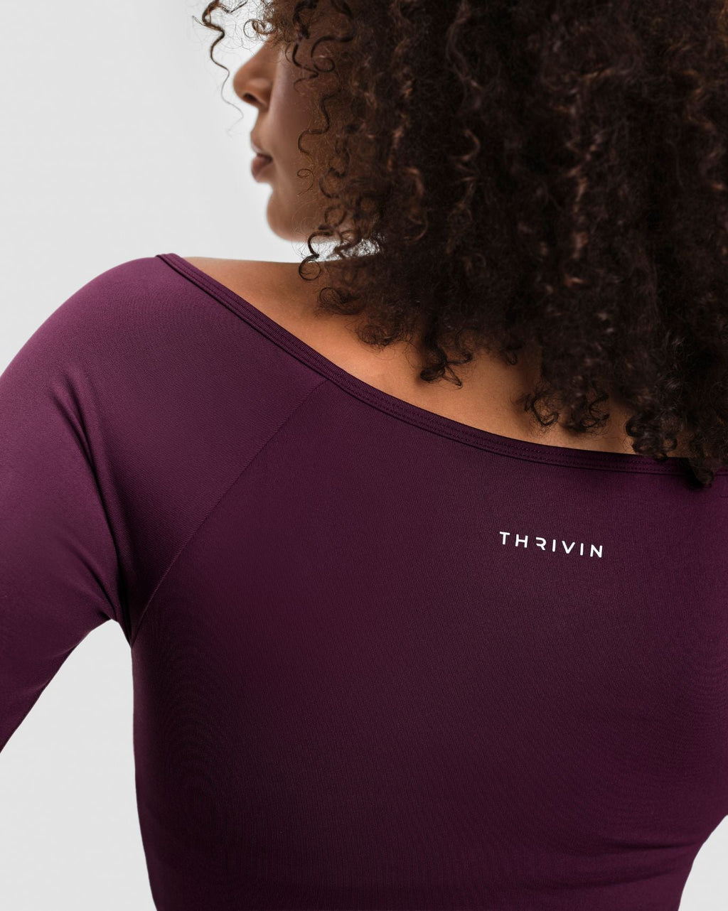 Elevate™ Sculpting Seamless V-Neck Top | Winter Plum