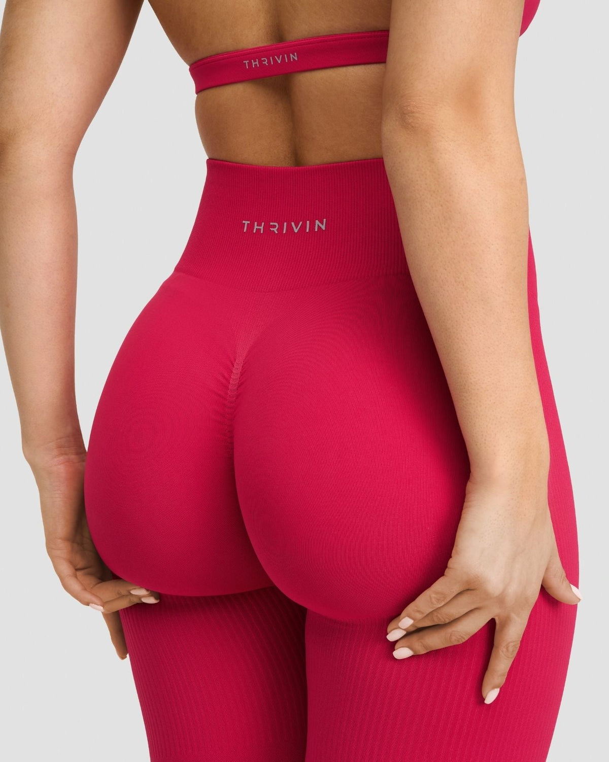 Elevate™ Sculpting High Waist Scrunch Leggings | Strawberry