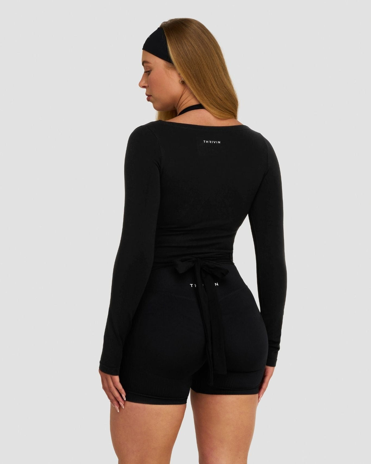 The Essential Collection Wrap Top Night Black