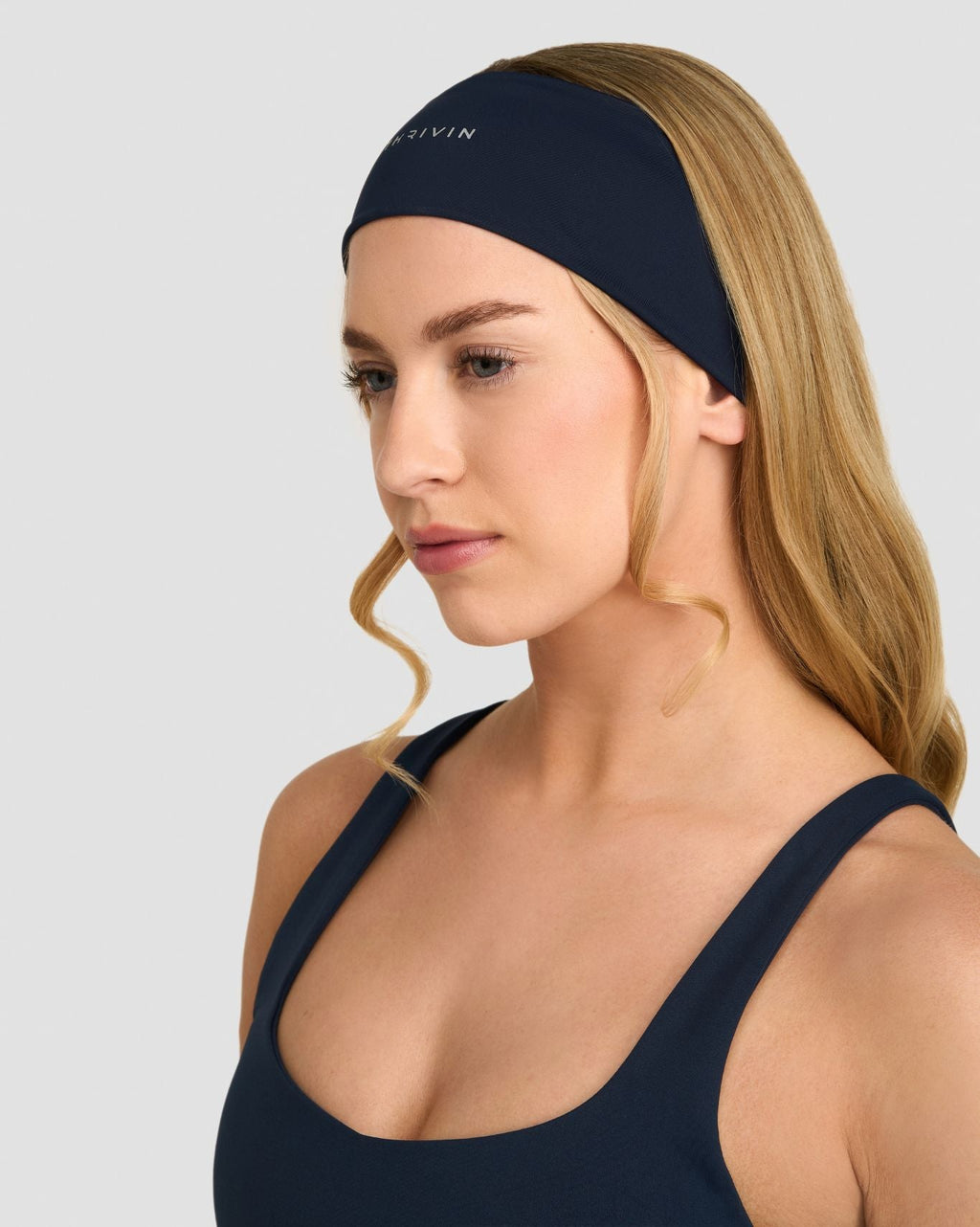The Essential Collection Chrome Logo Headband Midnight Navy