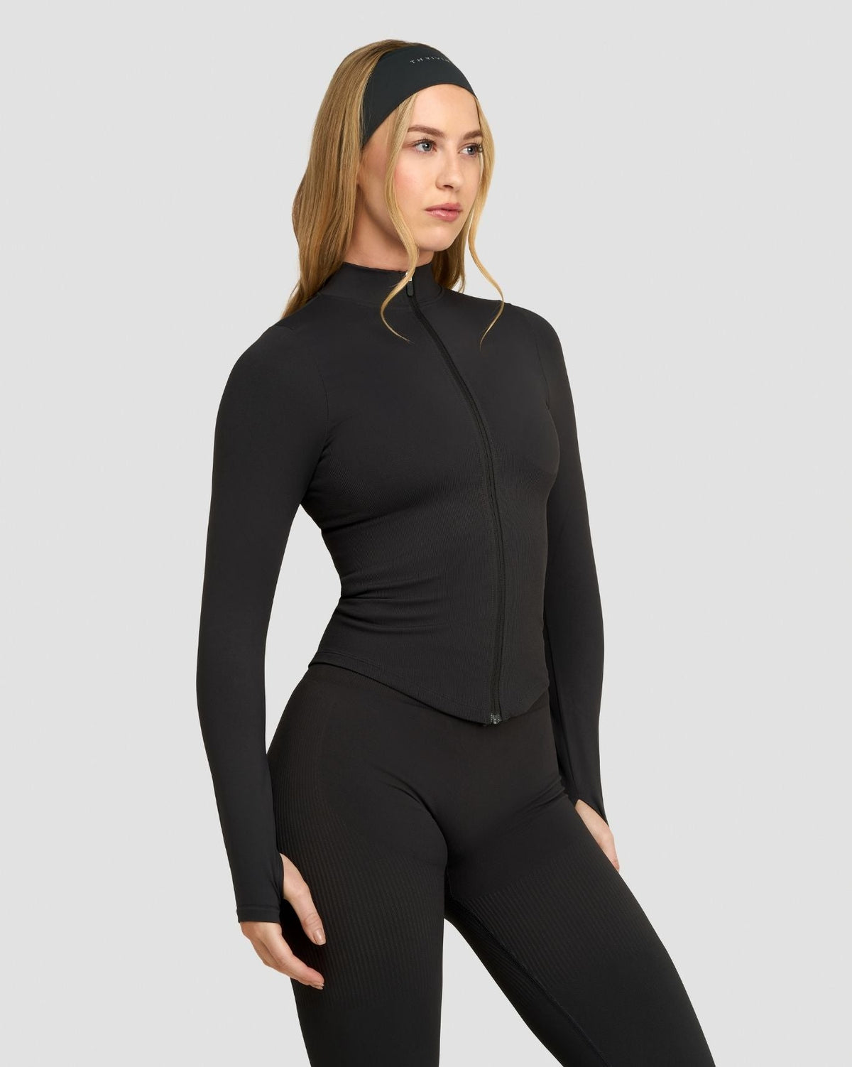 Elevate™ Compression Long Sleeve Jacket | Charcoal Grey