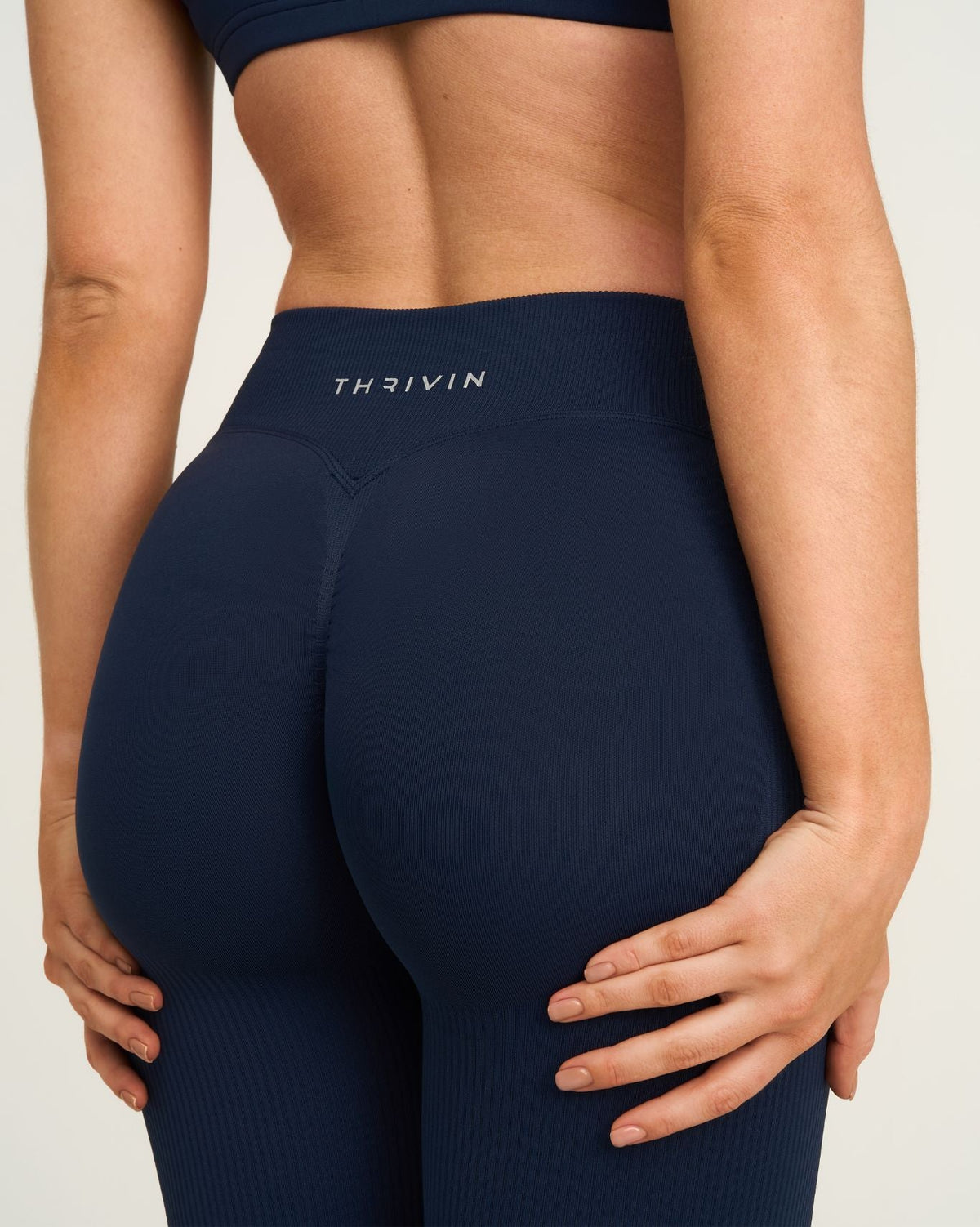 RiseFit Sculpting Mid V-Waist Flare Leggings Midnight Navy