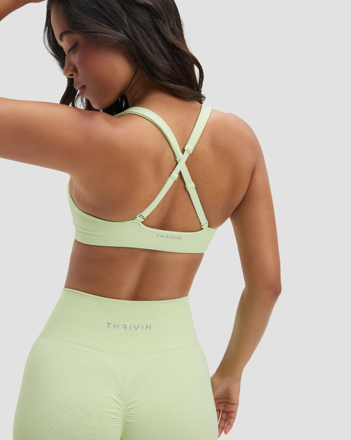 RiseFit Sculpting Medium Impact Multiway Bra Pistachio Green