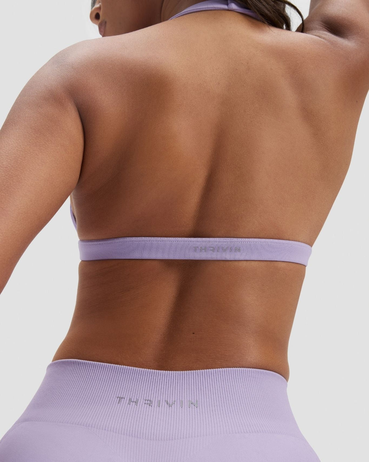 Elevate™ Sculpting Seamless V-Neck Halter Bra | Lilac
