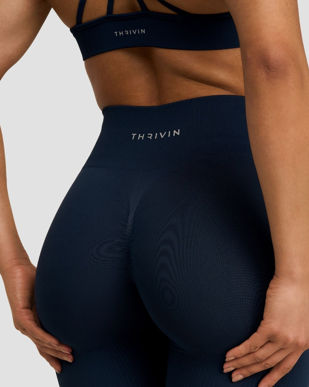 RiseFit Sculpting High Waist Scrunch Leggings Midnight Navy