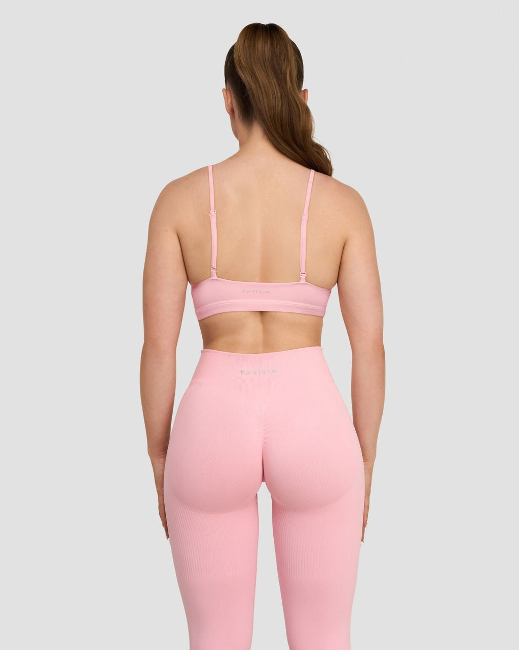 RiseFit Sculpting Seamless Scoop Neck Bra Cotton Pink