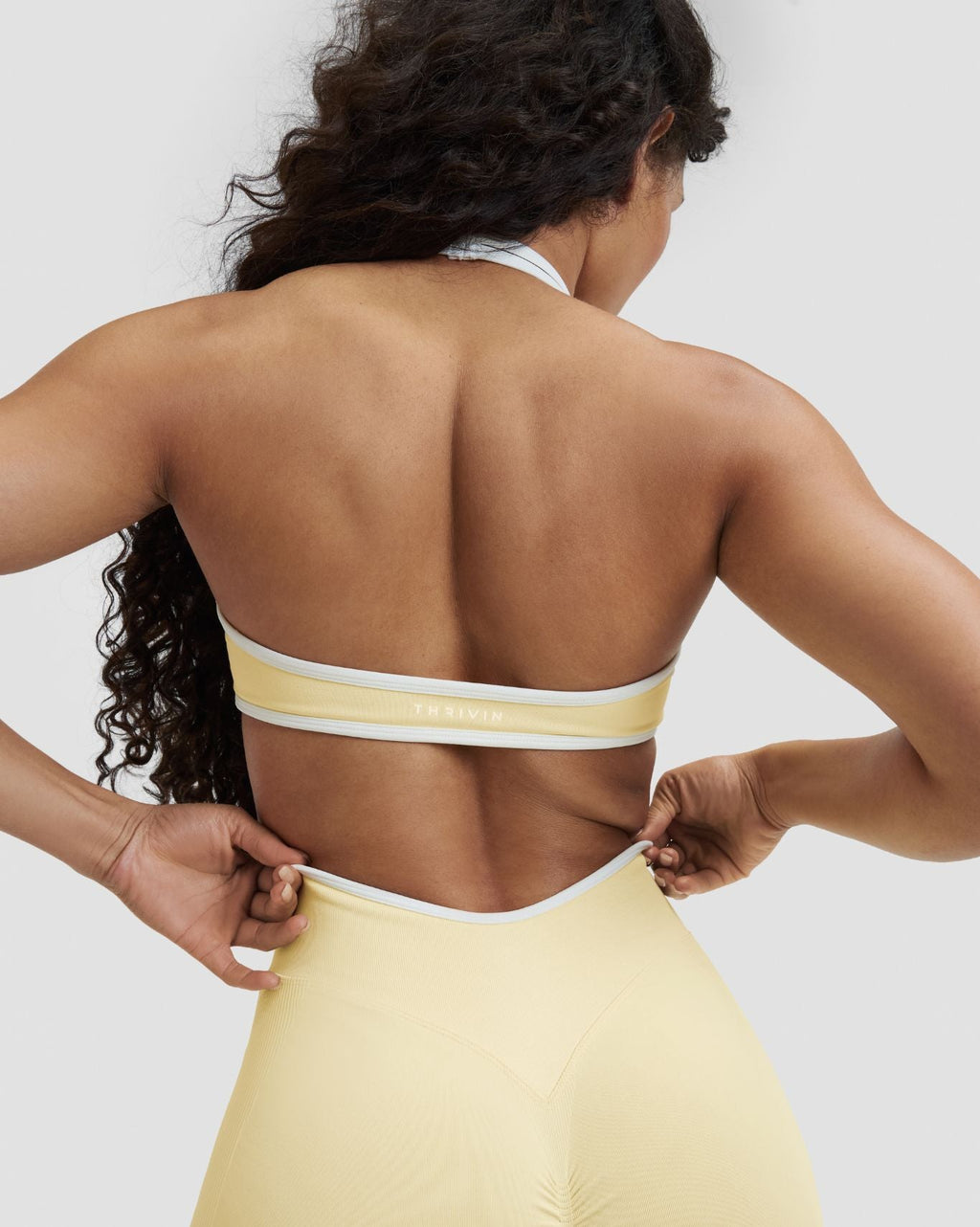 RiseFit Outline Halterneck Bra Golden Butter