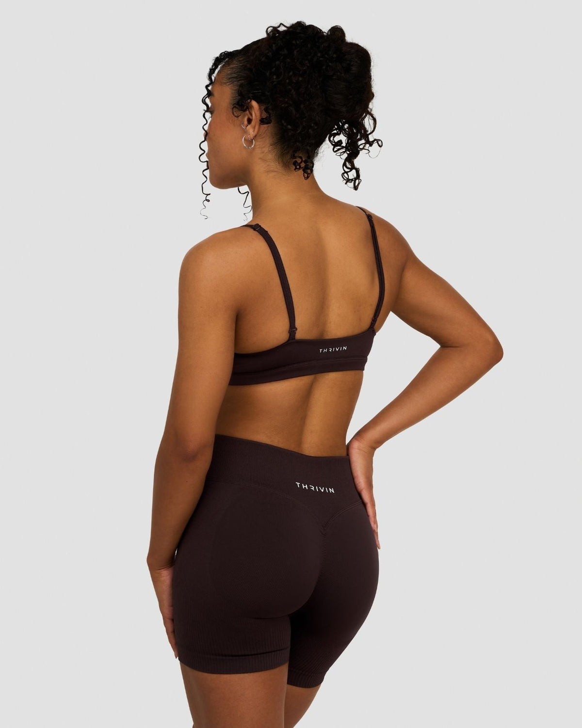 RiseFit Sculpting Seamless Scoop Neck Bra Coffee