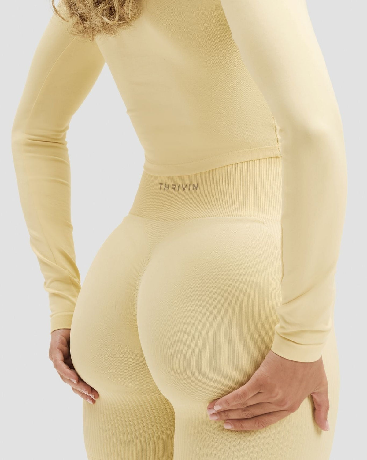 Elevate™ Sculpting High Waist Scrunch Shorts | Golden Butter