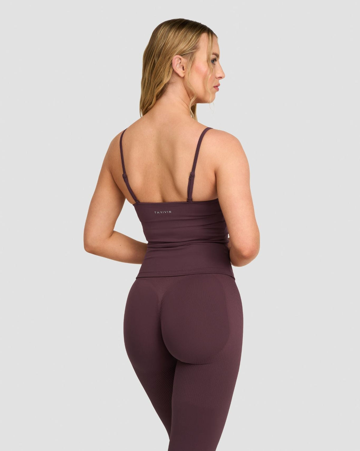 RiseFit Sculpting Seamless Scoop Neck Cami Dark Mauve