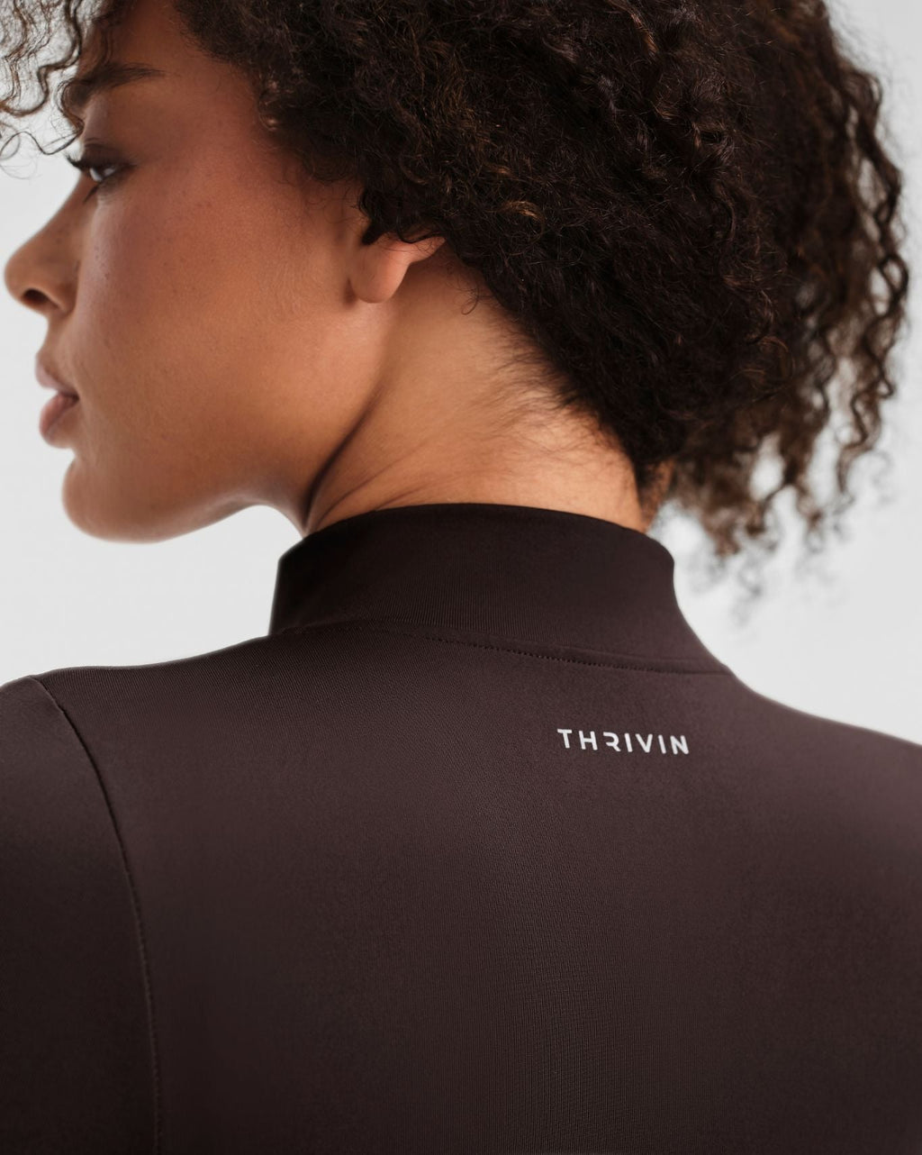 RiseFit Compression Long Sleeve Jacket Coffee
