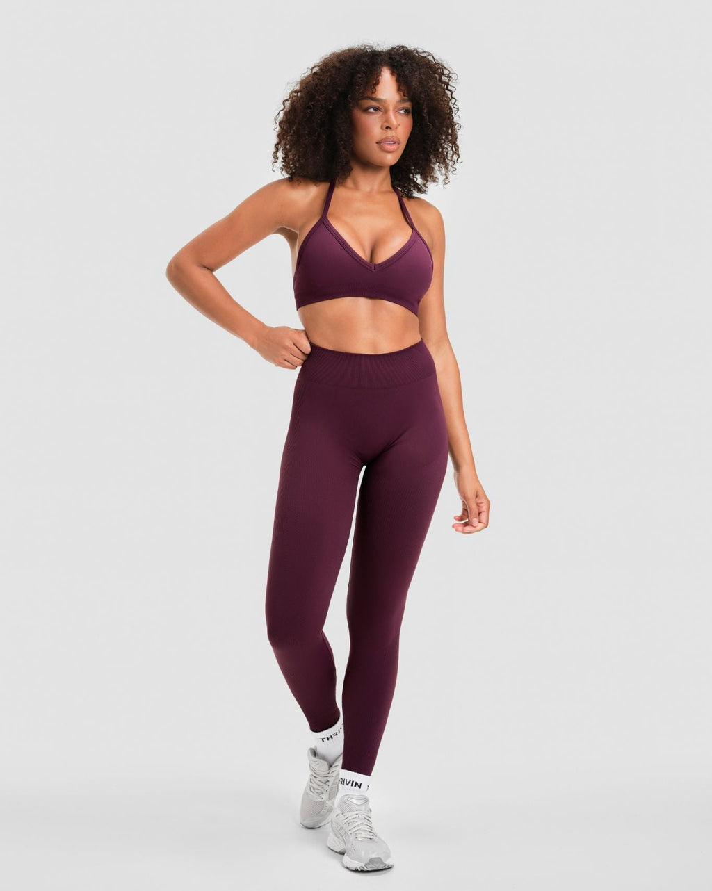 Elevate™ Sculpting Mid Waist Scrunch Leggings | Winter Plum