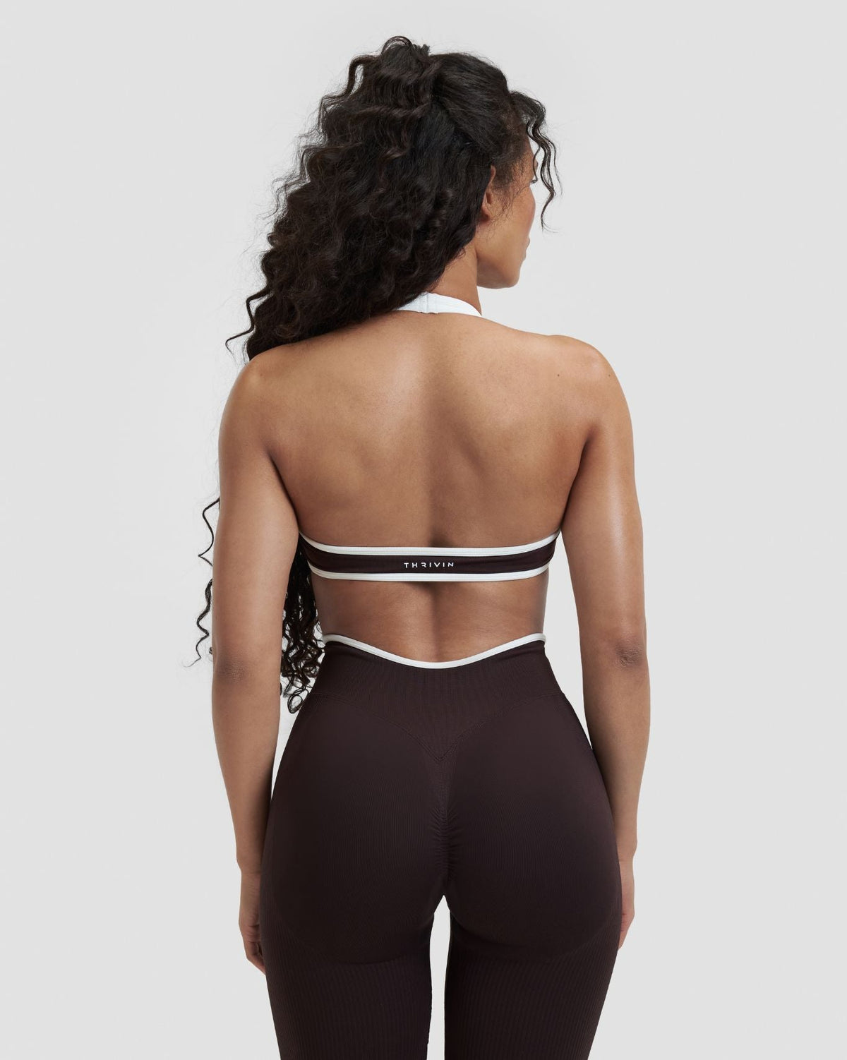 Elevate™ Outline Halterneck Bra | Coffee